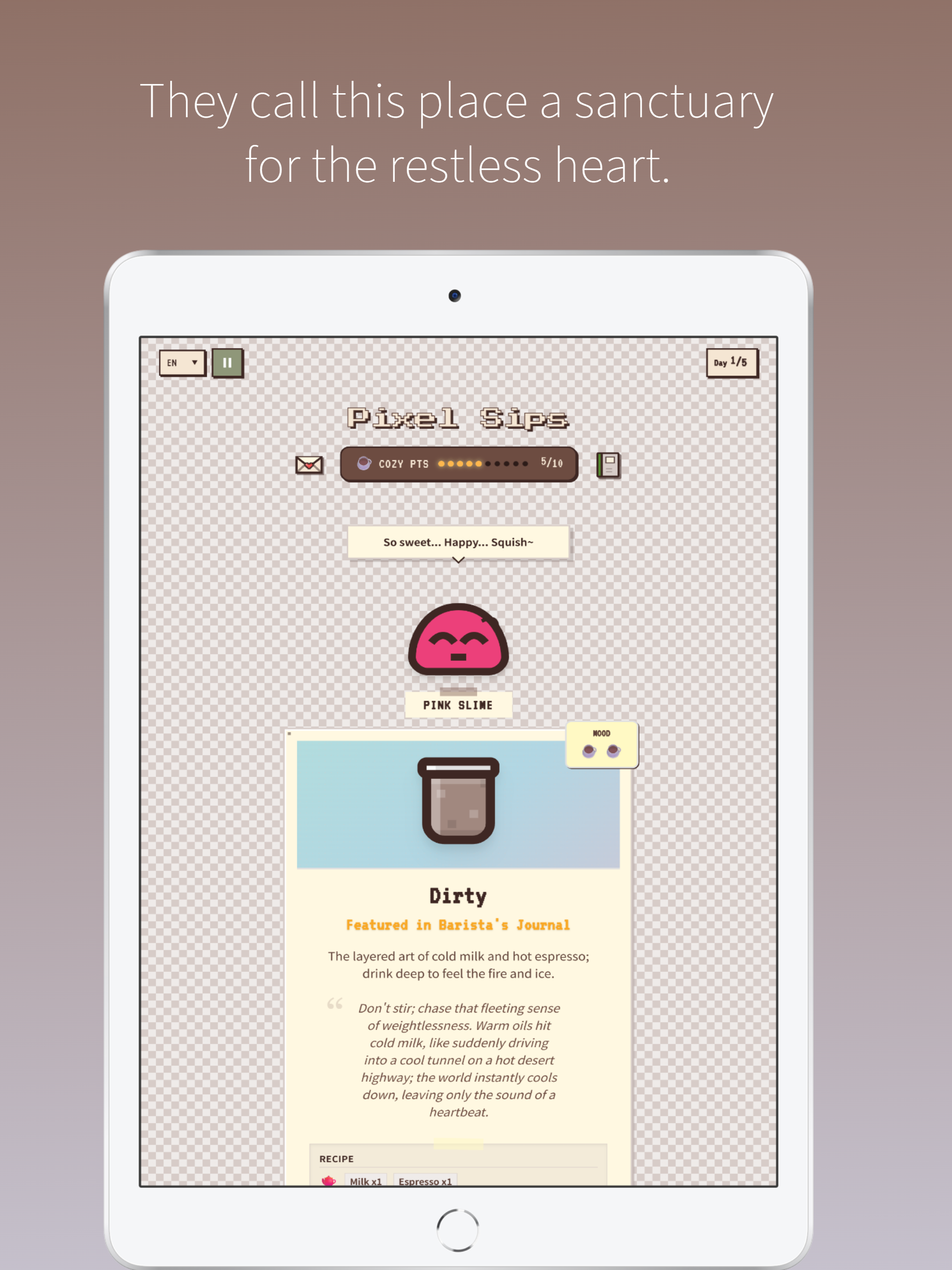 Pixel Sips: Cozy Cafe Sim screenshot 10