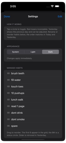 Nine Habits Screenshot 1 of 5