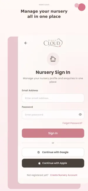 Kiddie Cloud: Nursery Finder screenshot 4