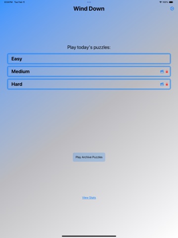 WindDown - Daily Word Game iPad screenshot