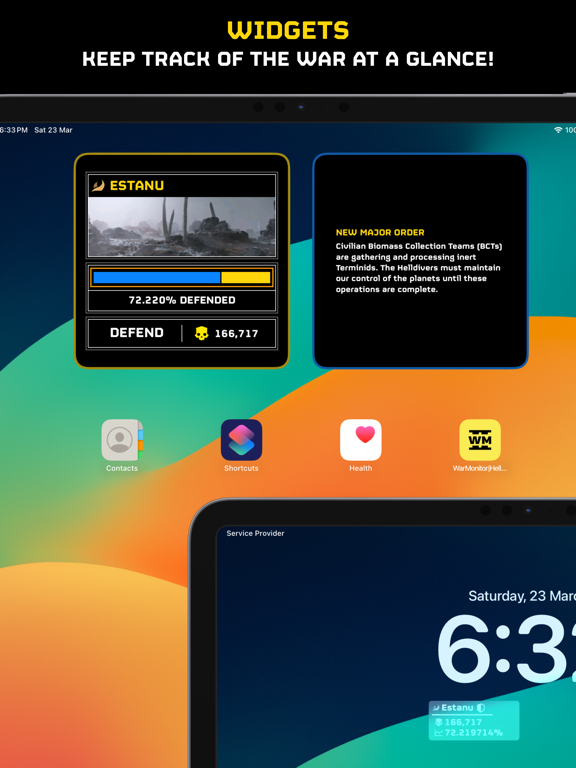 War Monitor for Helldivers 2 iPad screenshot 3 - Entertainment app