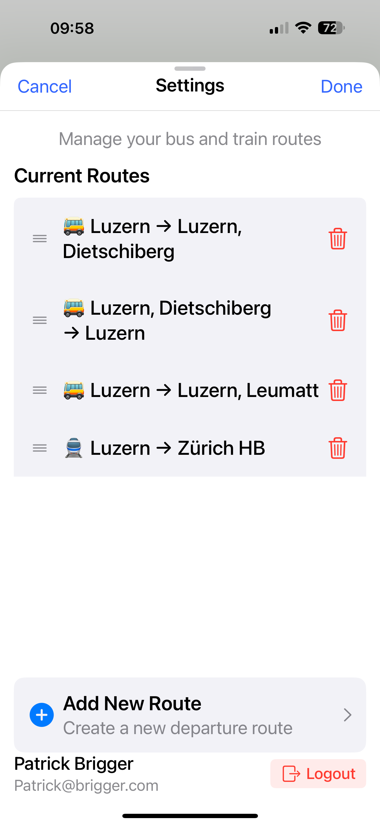 SwissConnect screenshot 3