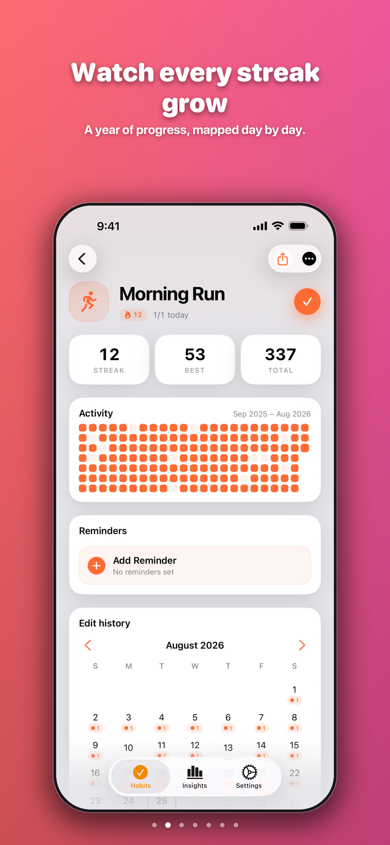 KeepUp: Streak & Habit Tracker screenshot 2