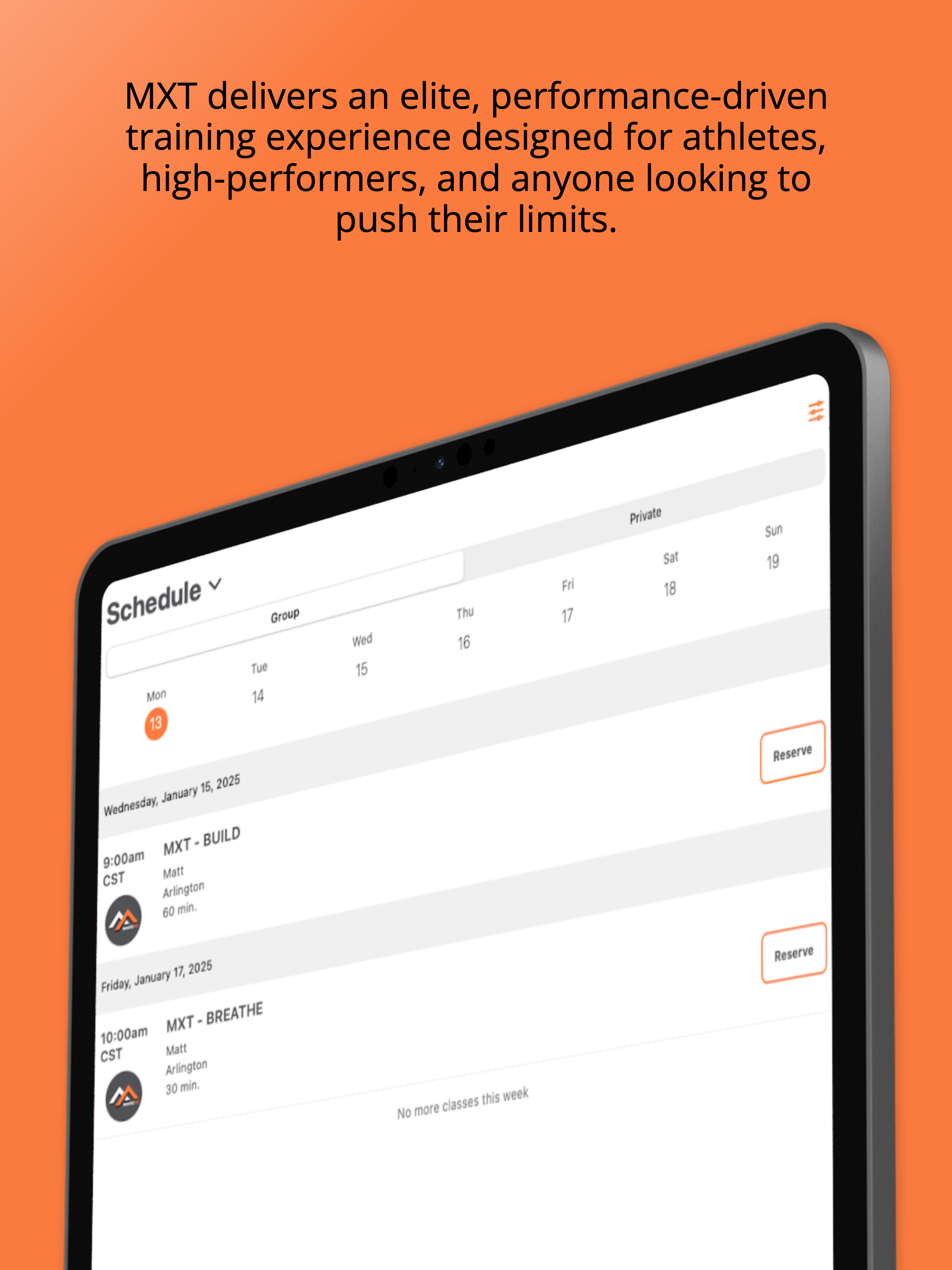 MXT Athlete Hub
