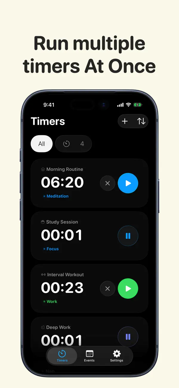 #2. Timers Pro: Timer & Countdown (iOS) Ved: Tingogo Inc