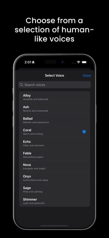 Voice AI - text to speech screenshot