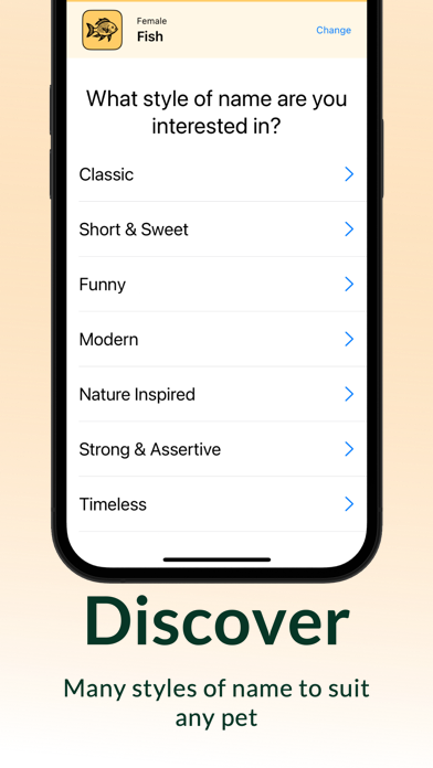 NameMyPet: Find a pet name Screenshot