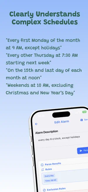 TimeScribe - AI powered alarms screenshot 3