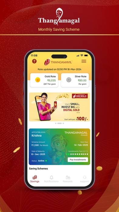 Thangamayil DigiGold iPhone screenshot 5 - Finance app