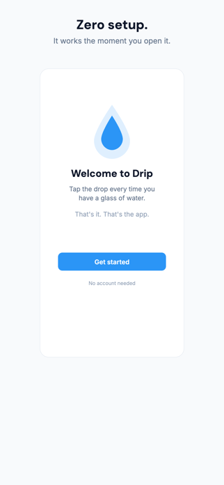 Drip — Water Tracker Screenshot 1 of 4