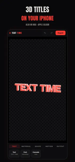 TEXT TIME: 3D Title Maker screenshot 3