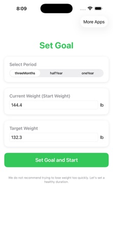 My Weight Goal : My Weight iPhone screenshot
