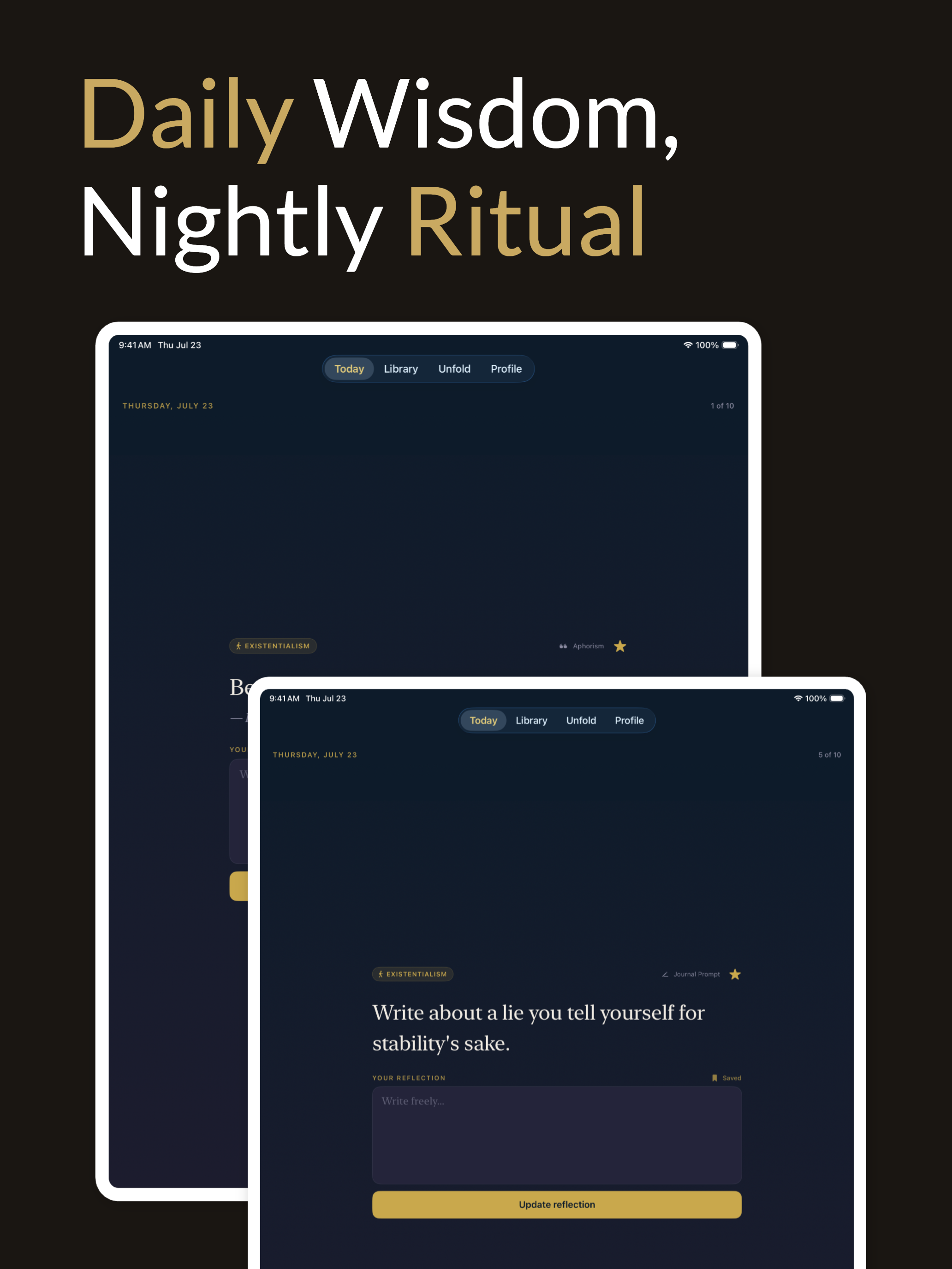 Nous: Philosophy & Journaling screenshot 8
