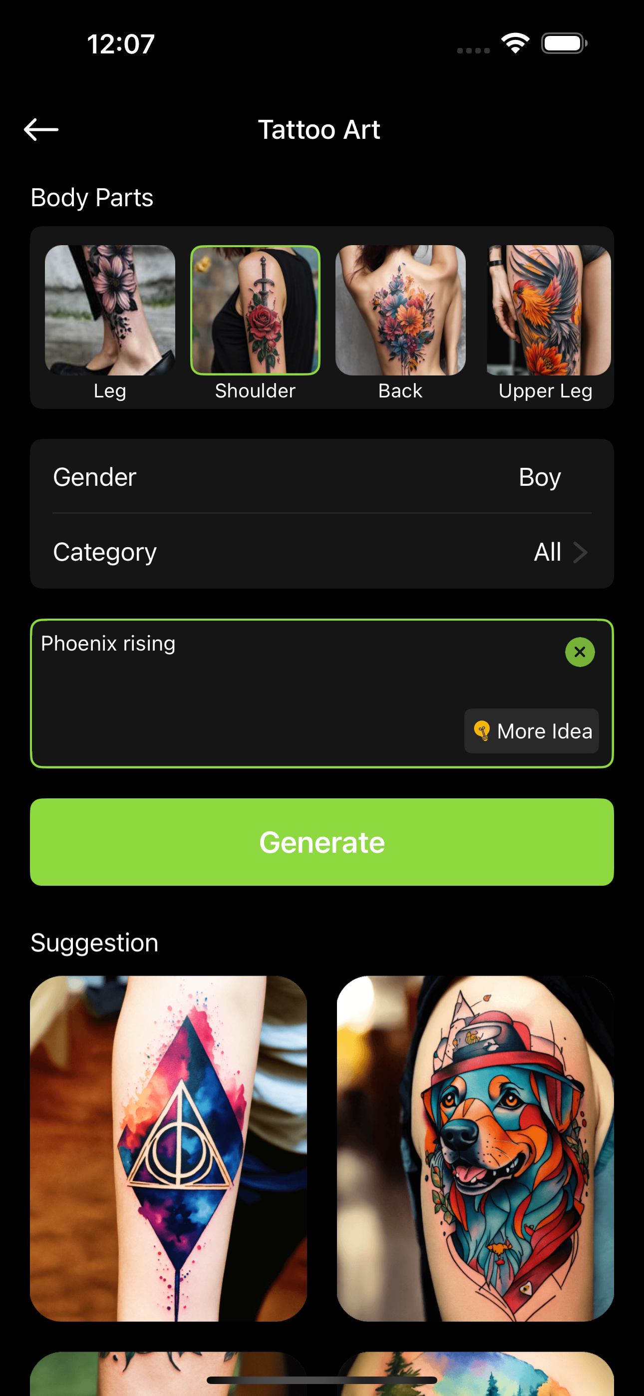 AI Tattoo Generator - Ink screenshot 4