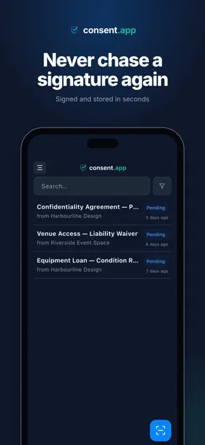 consent.app screenshot 1