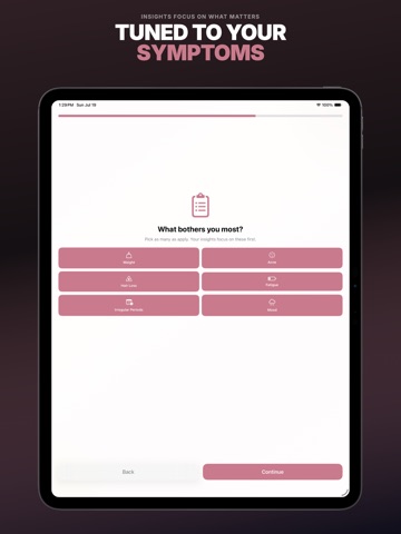 PCOS Diet Tracker: PCOS IQ iPad screenshot