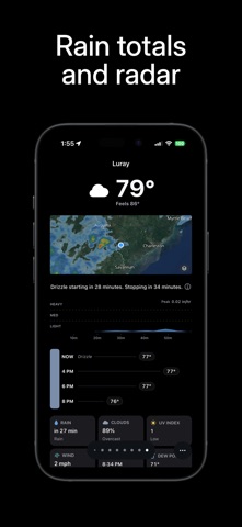 GrayCloud: Rain Totals & Radar screenshot