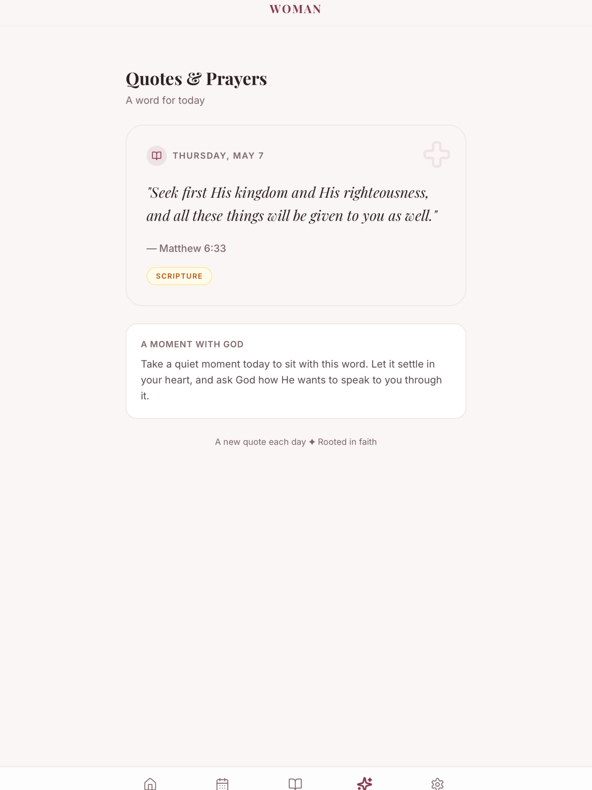 The WOMAN App