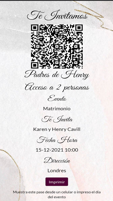 QR TeInvitamos Screenshot