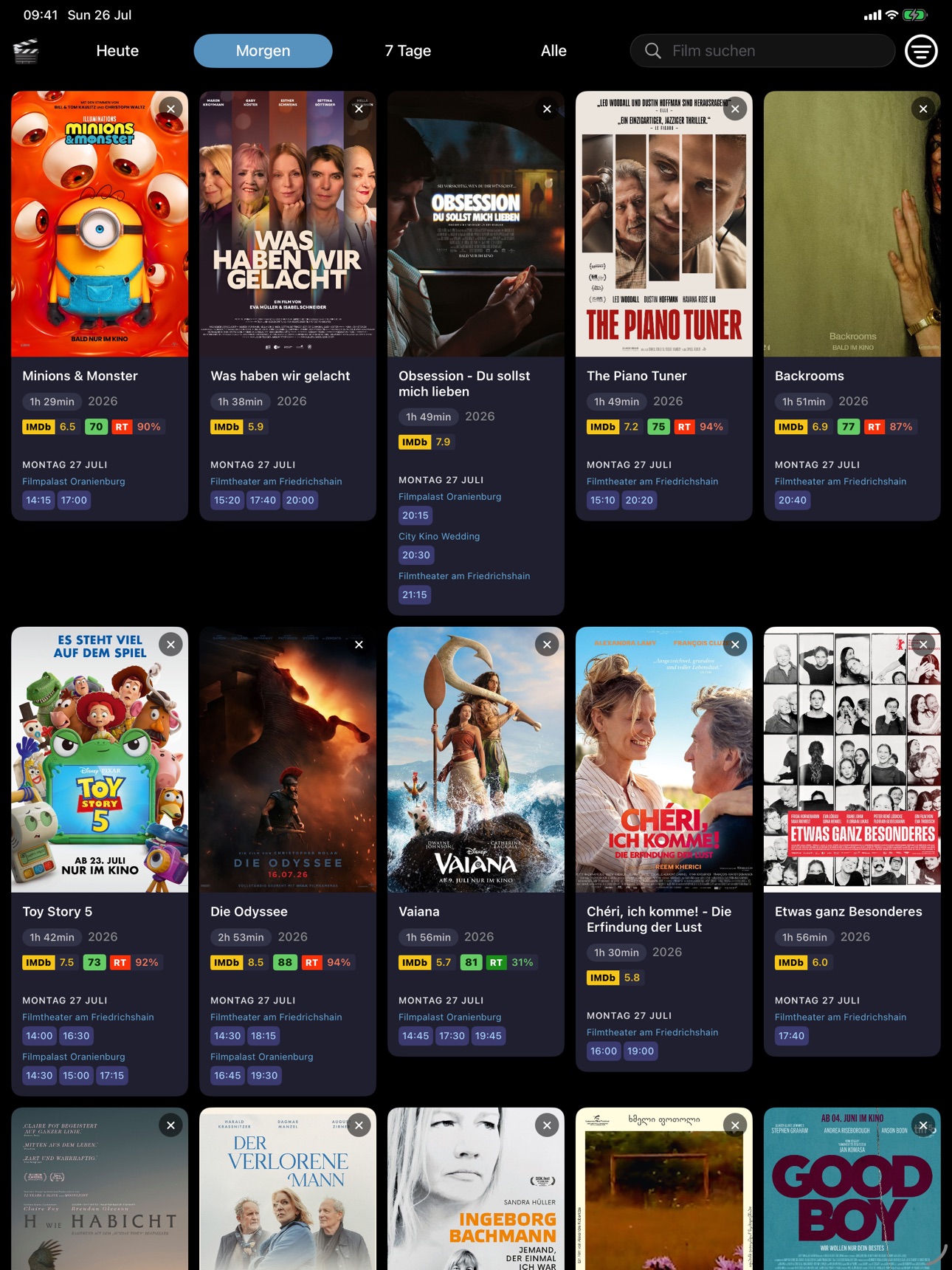 Screenshot 4 of Showtimes: nahes Kinoprogramm