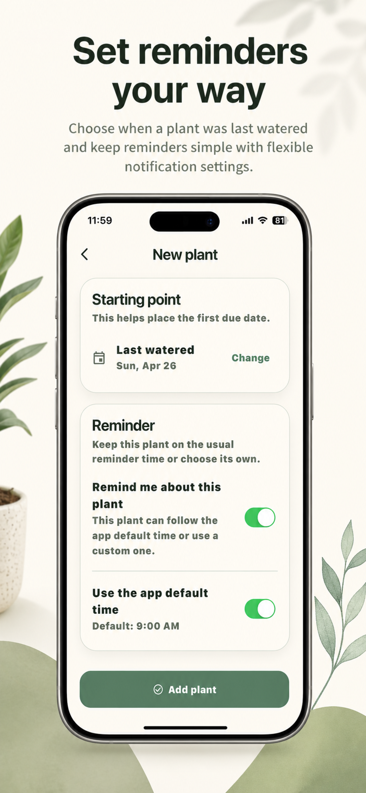 Plant Watering Calendar screenshot 5