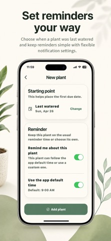 Plant Watering Calendar screenshot