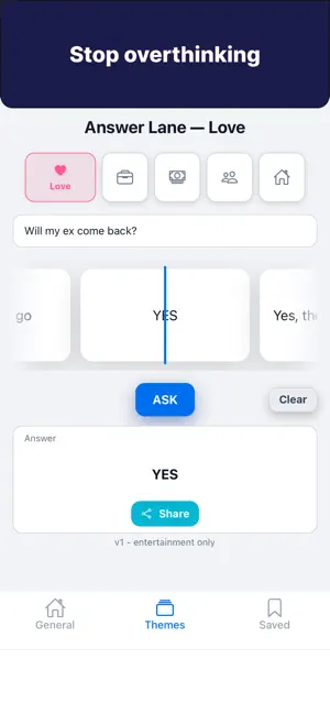 Answer Lane: Yes or No screenshot 1