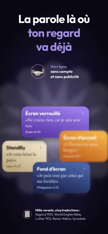 Verset du Jour : Bible Widget screenshot 1 of 7