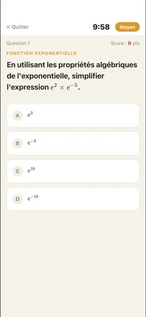 Maths Bac screenshot 1