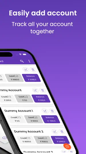 Account Manager Expense Track screenshot 2