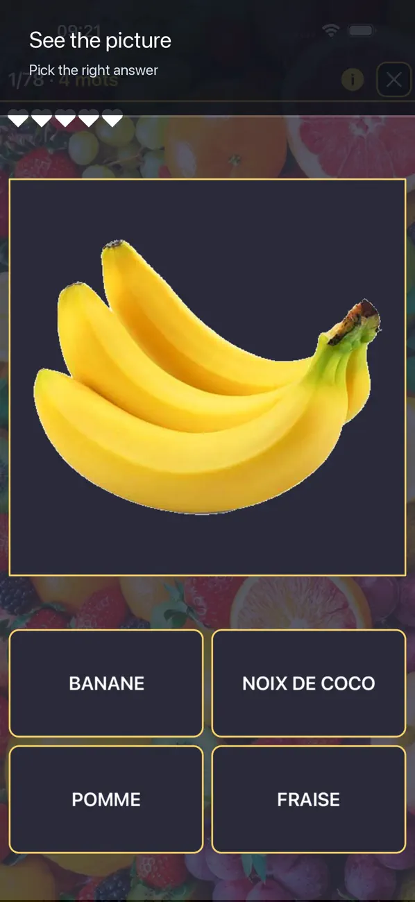 Screenshot #2 pour Fruits & légumes fr-FR