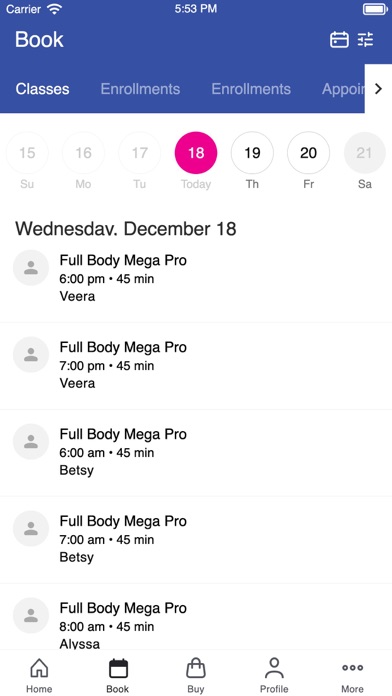 Lagreeology Fitness Studio iPhone screenshot 2 - Health & Fitness app