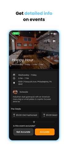 CityWide: Bars & Happy Hours iPhone screenshot