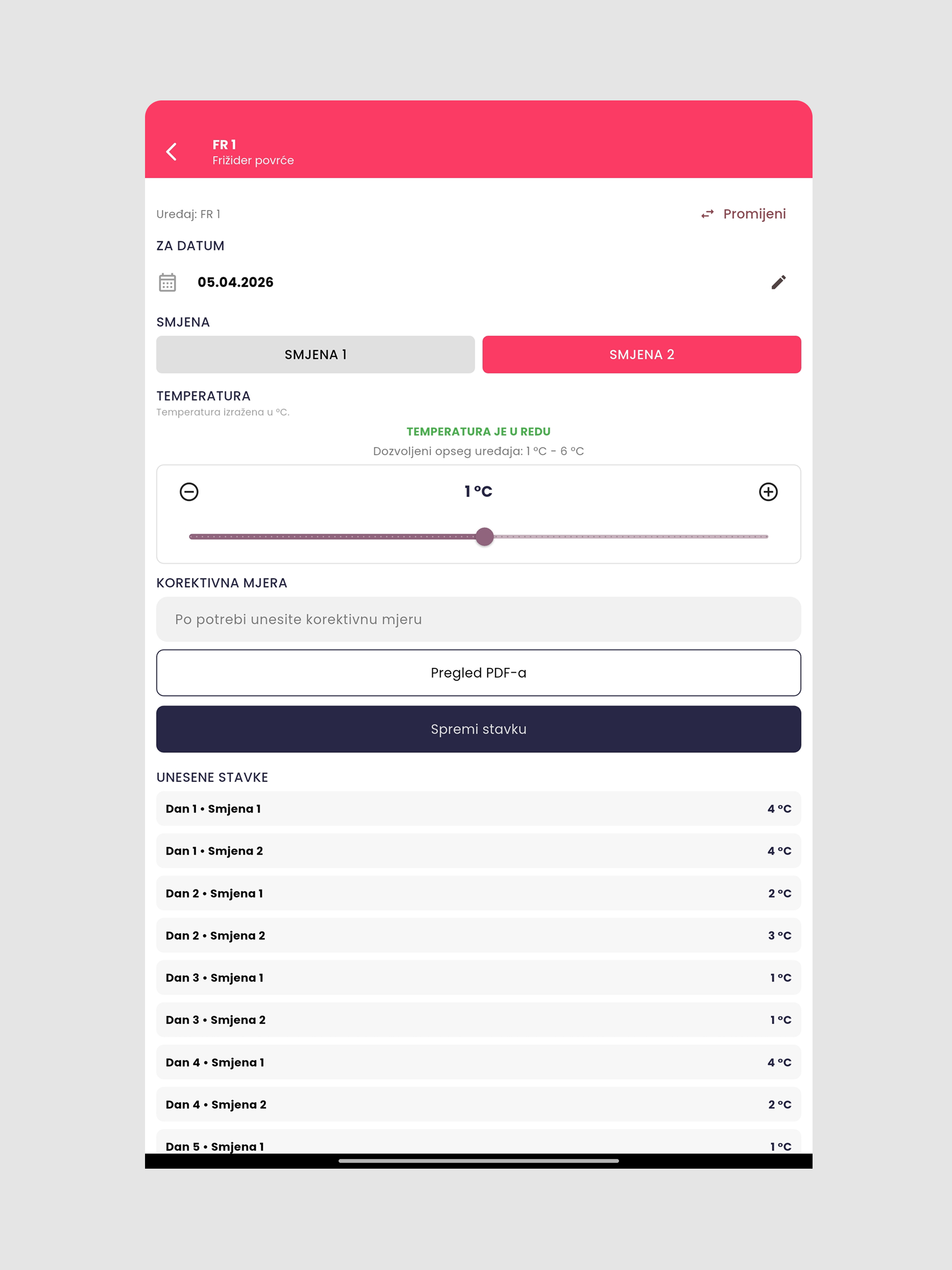 DHM - Digital HACCP Manager screenshot 9