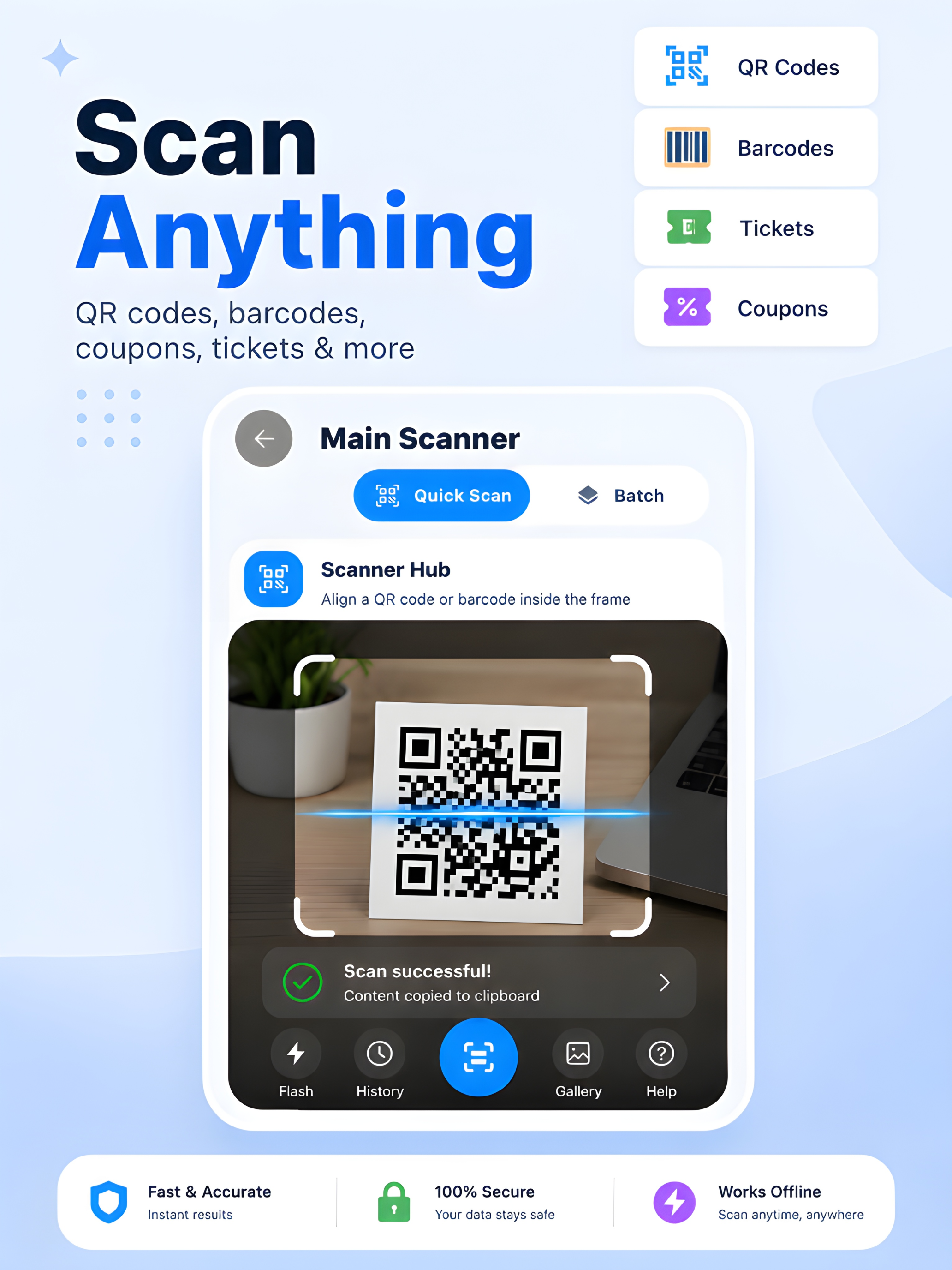 QR Code, Barcode Scanner