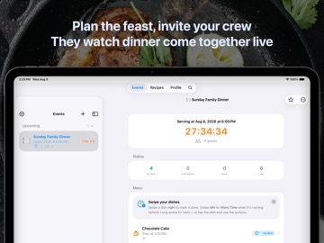 Cooking — Dinner Party Planner iPad screenshot