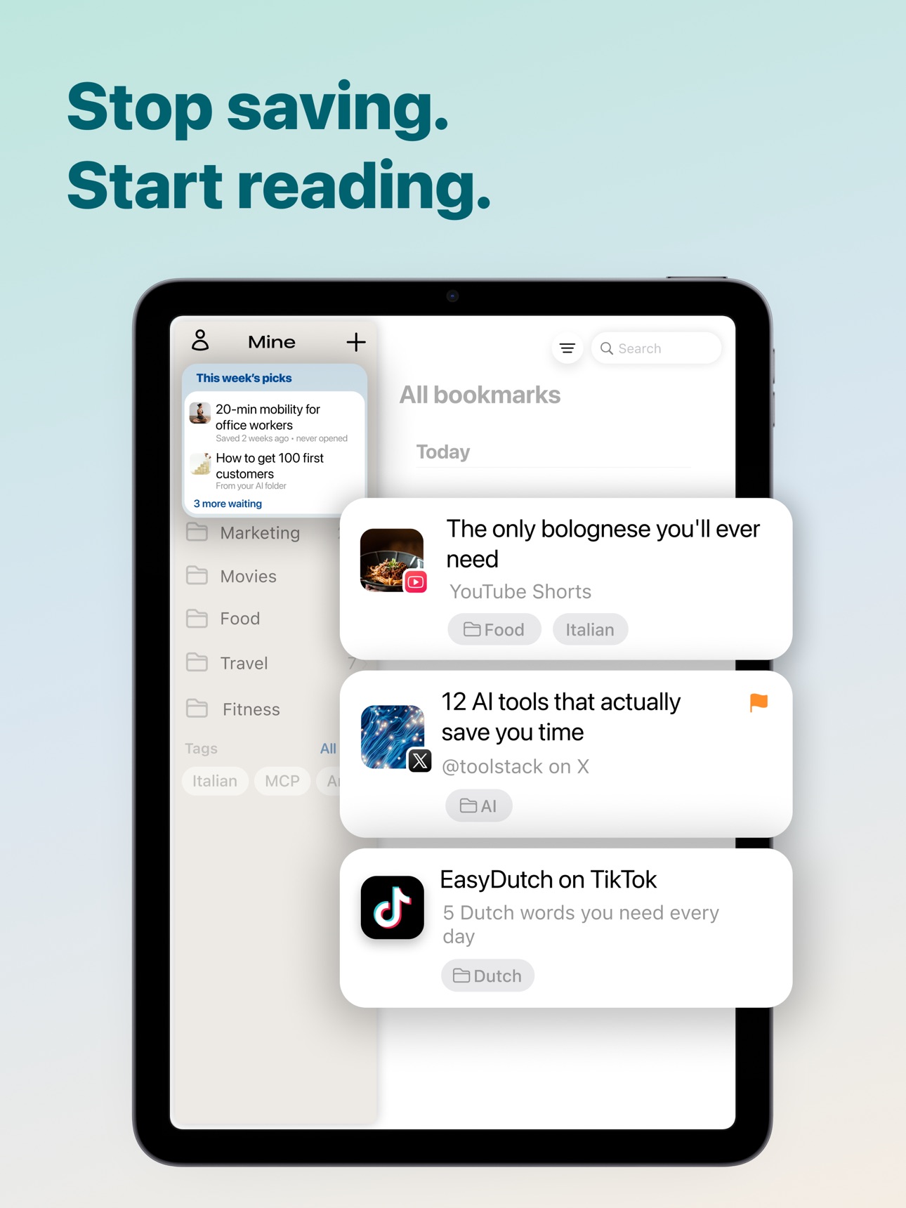 Screenshot 5 of Mine: Bookmark & Read Later