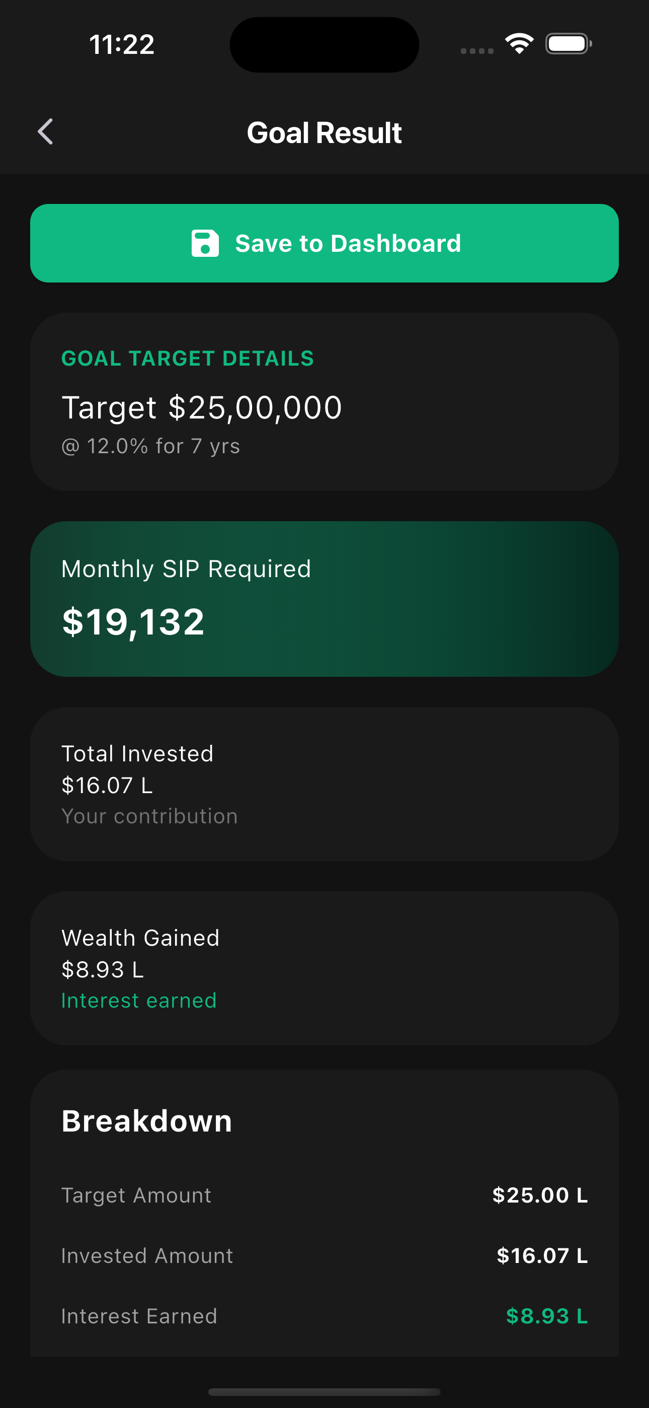 Compound Interest & Goal Calc screenshot 6