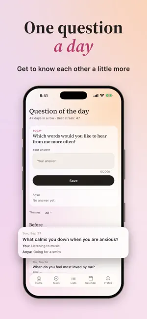 Krivo: couples app screenshot 2