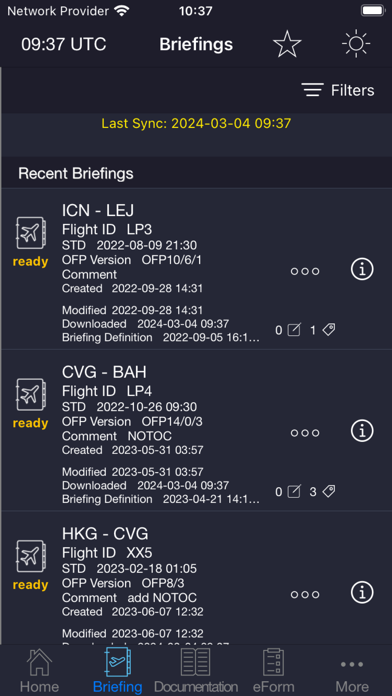 Logipad EFB Screenshot