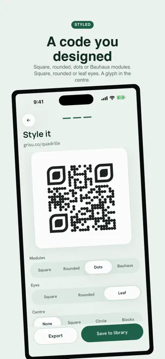 Quadrille: QR Scanner & Maker screenshot 1