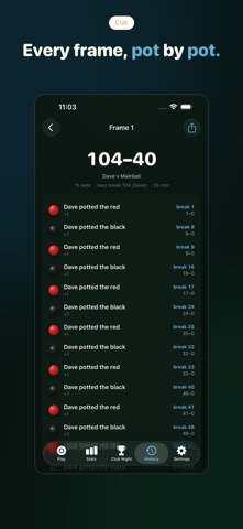 Snooker Scoreboard: Cue Score Screenshot 6 of 6