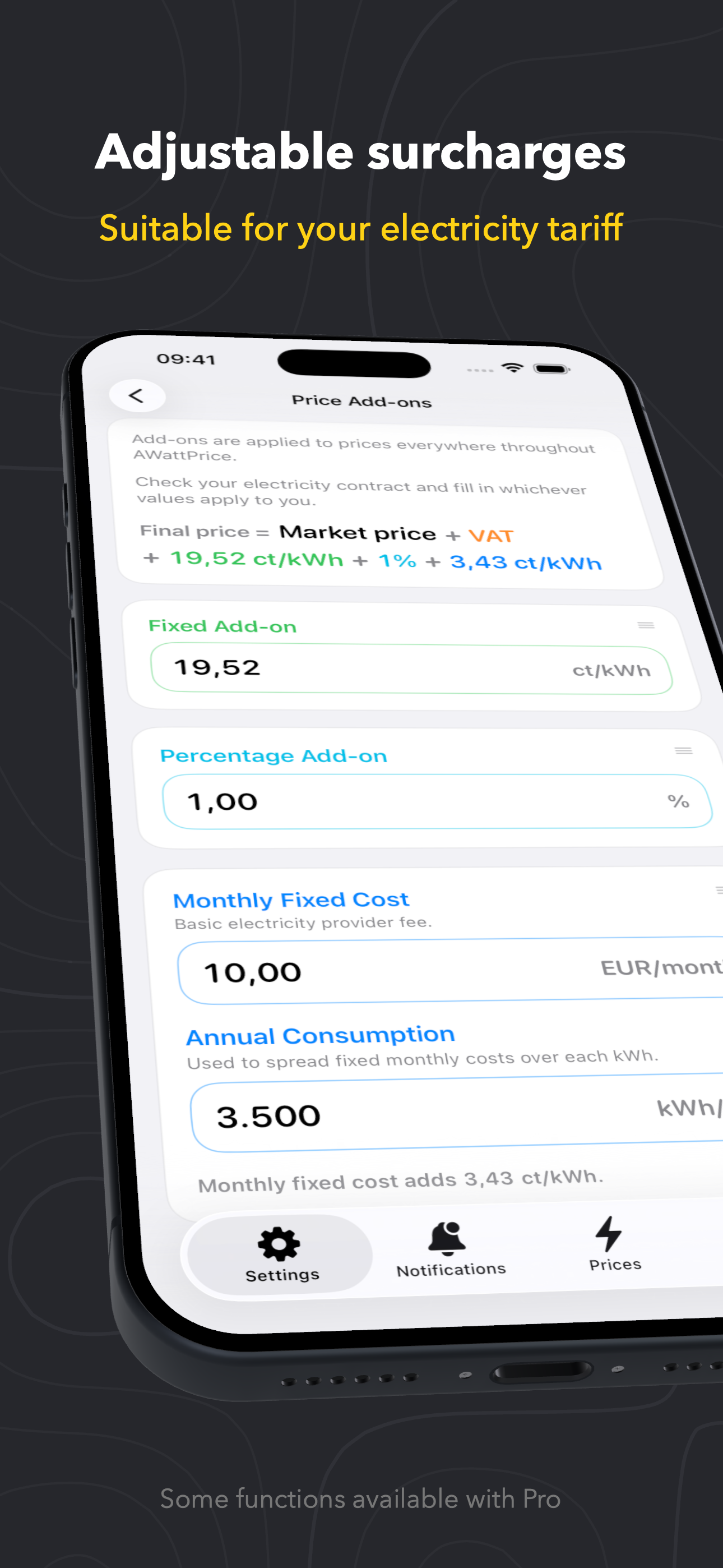 AWattPrice Electricity Prices