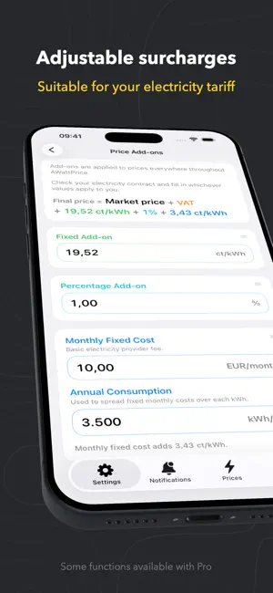 AWattPrice Electricity Prices screenshot 3