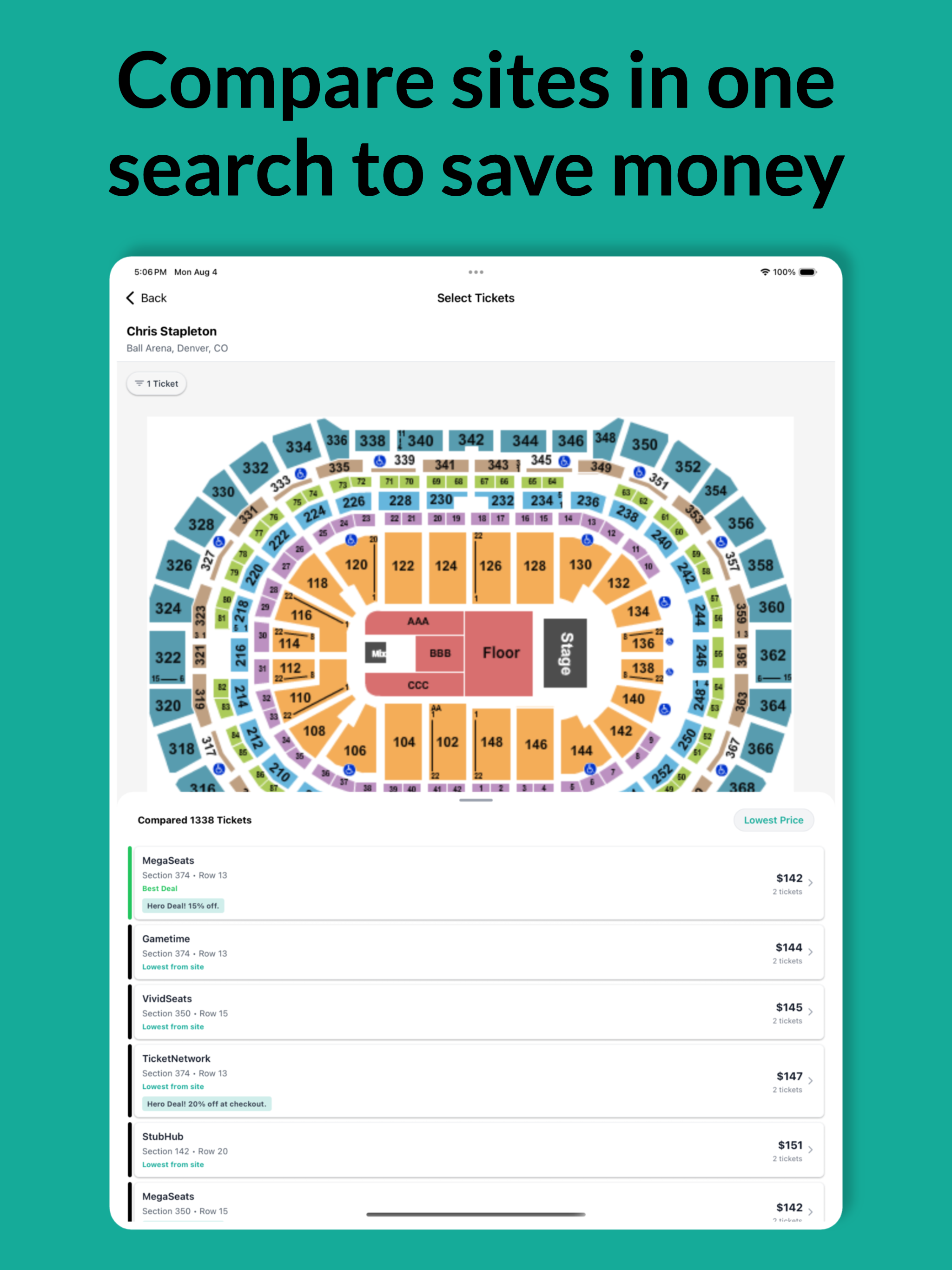 TicketHero: Compare Tickets screenshot 6