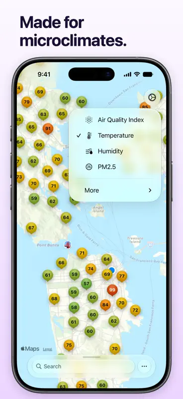 Paku - Air Quality & AQI Map screenshot 5 of 8