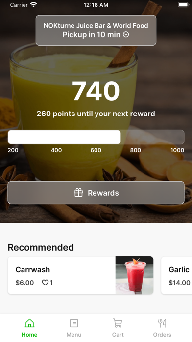 NOKturne iPhone screenshot 1 - Food & Drink app