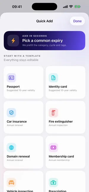 Expiry: Date Reminders screenshot 1