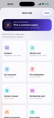 Expiry: Date Reminders Screenshot 1 of 4