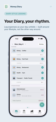 Money Diary: Expense Tracker Screenshot 1 of 7